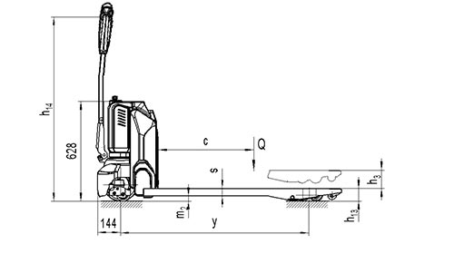 步驾式电动搬运车PTE20N(图1)